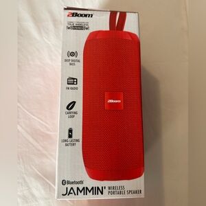 2Boom Wireless Portable Speaker - Red - New in box